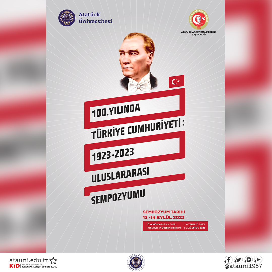 100. Yılında Türkiye Cumhuriyeti:1923-2023 Uluslararası Sempozyumu ...